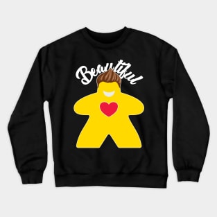 Beautiful Meeple Yellow Crewneck Sweatshirt